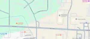 A map showing streets, businesses, and landmarks near 84th St SW in Byron Center—including Starbucks, Culver’s, Amada House, and local stores specializing in custom closet systems and closet storage solutions. Closet Concepts of Grand Rapids