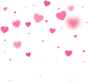 Scattered pink and red heart shapes of various sizes on a transparent background. Closet Concepts of Grand Rapids