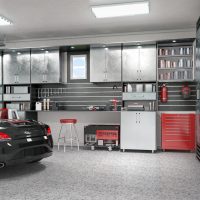Modern garage interior